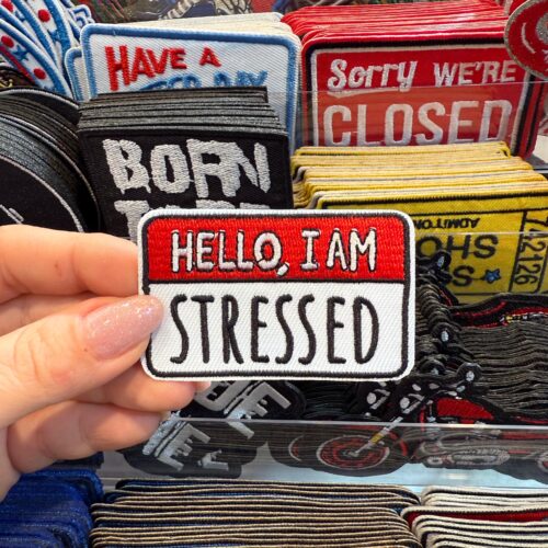 Patch Stressed Embroidered Applique for Jackets, Hats & Bags