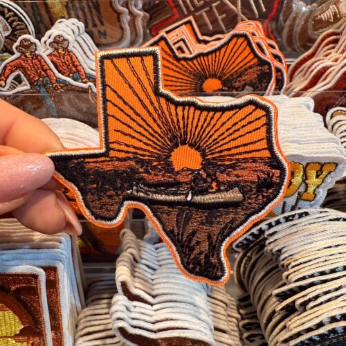 Patch Texan Sun Embroidered Applique for Jackets, Hats & Bags