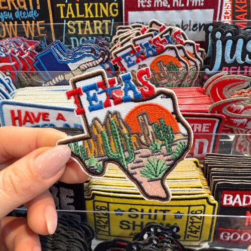 Patch Texas Desert Embroidered Applique for Jackets, Hats & Bags