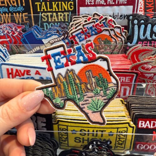 Patch Texas Desert Embroidered Applique for Jackets, Hats & Bags