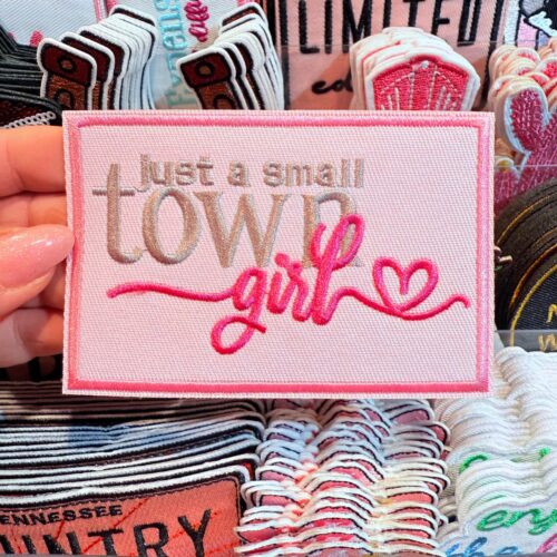 Patch Town Girl Embroidered Applique for Jackets, Hats & Bags
