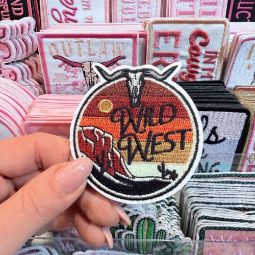 Patch Wild West Embroidered Applique for Jackets, Hats & Bags