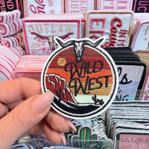 Patch Wild West Embroidered Applique for Jackets, Hats & Bags