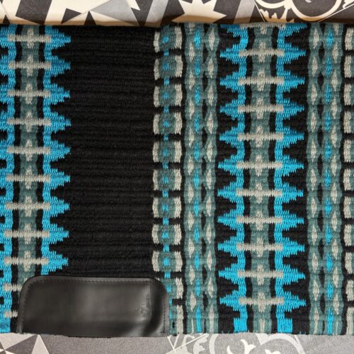 Western Show Blanket / Pad  Black | Grey | Blue