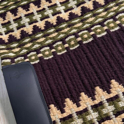 Western Show Blanket / Pad Black | Beige | Green