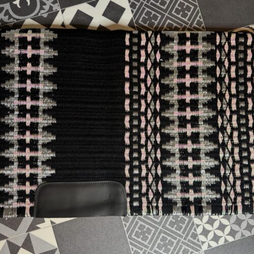 Western Show Blanket / Pad  Black | Rose | Silver