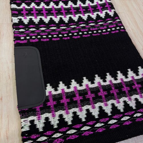 Western Show Blanket / Pad  Black | White | Pink